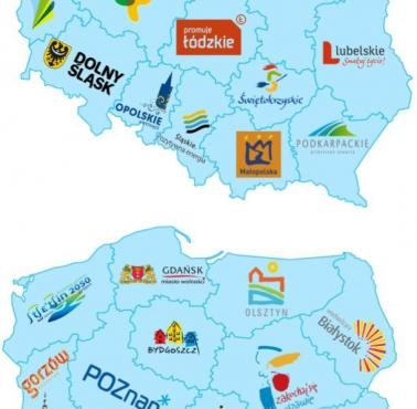 Logotypy polskich miast i województw