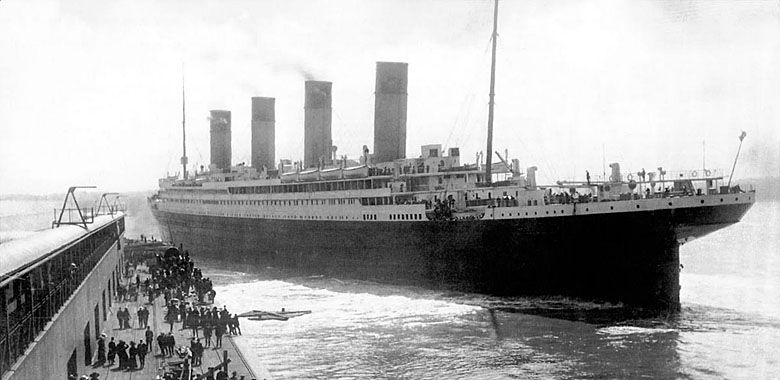 Pożegnanie RMS Titanic w Southampton 10 kwietnia 1912