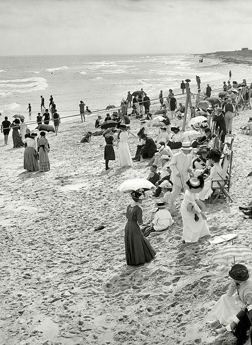 Plaża West Palm Beach na Florydzie w 1910 roku
