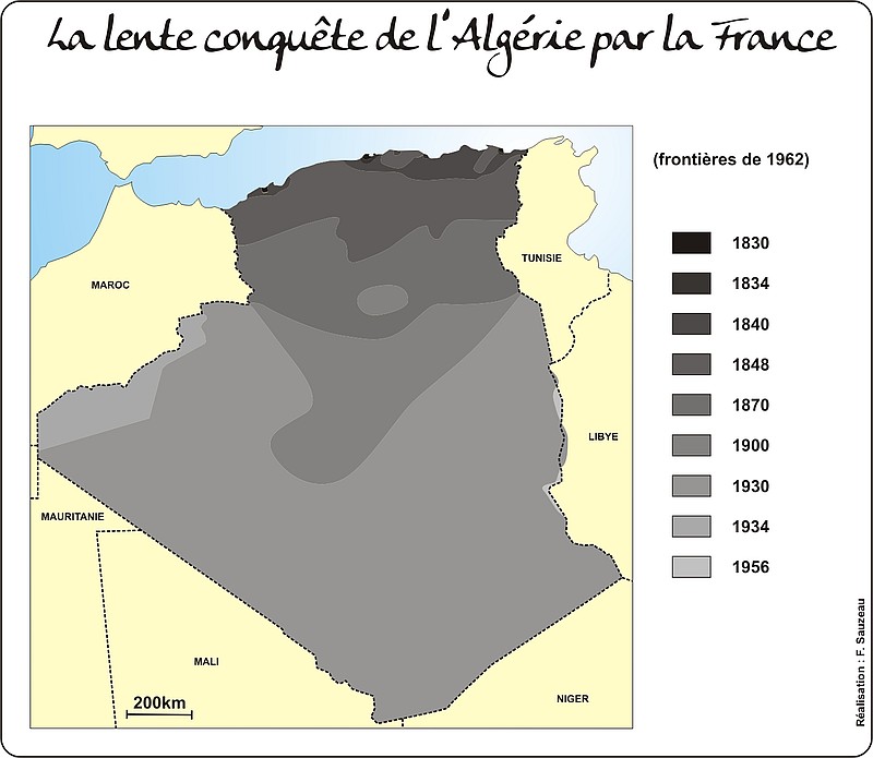 Francuska kolonizacja Afryki - obecnej Algierii, Maroka i Tunezji od 1830 do 1956 roku