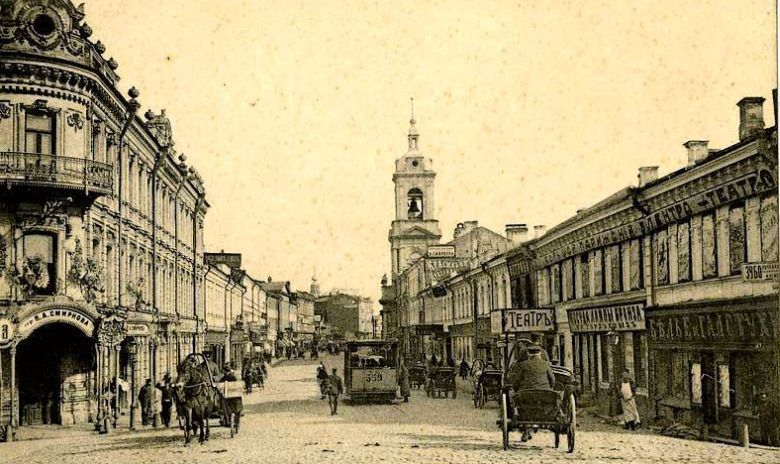 Moskwa, ulica Sretenka, 1907