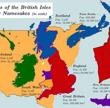Wszystkie kraje na Wyspach Brytyjskich