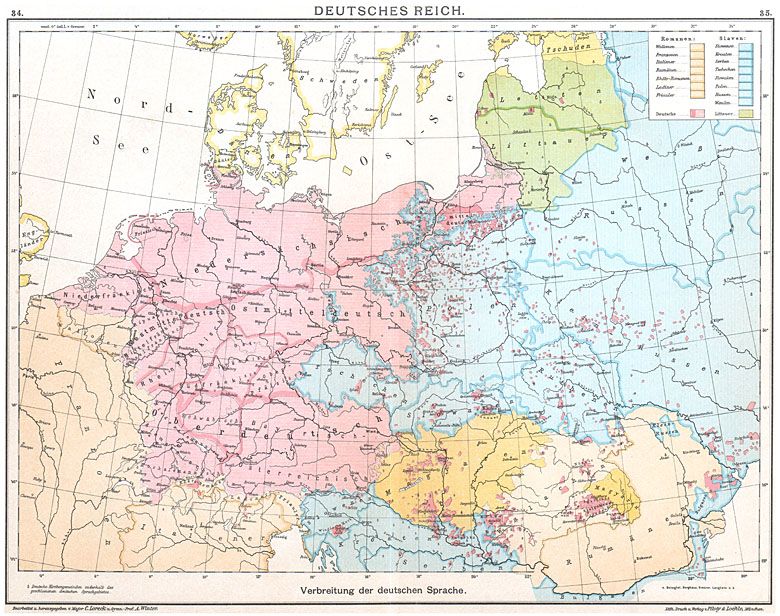 Język niemiecki w Europie w 1913 roku