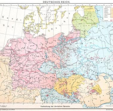 Język niemiecki w Europie w 1913 roku