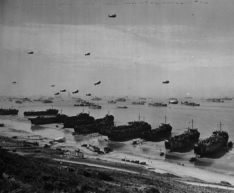 Lądowanie aliantów w Normandii (D-Day) - plaża Omaha