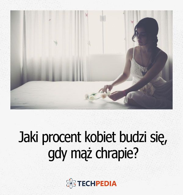 Jaki procent kobiet budzi się, gdy mąż chrapie?