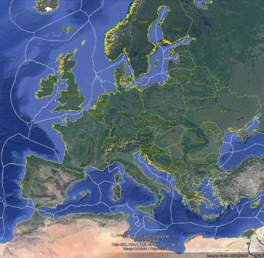 Wyłączna strefa ekonomiczna w Europie i Bliskim Wschodzie (EEZ - Exclusive Economic Zones)