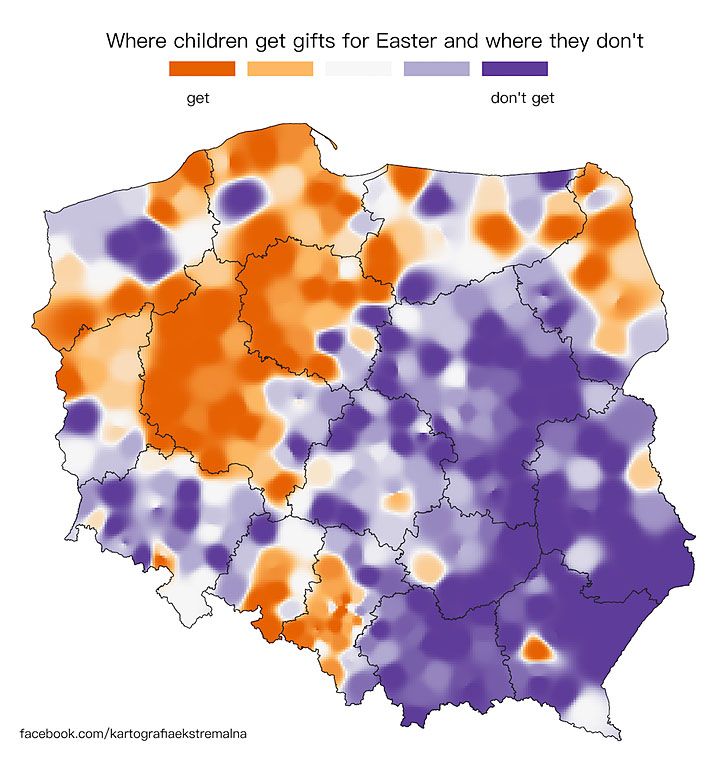 Gdzie w Polsce dzieci otrzymują prezenty na Wielkanoc