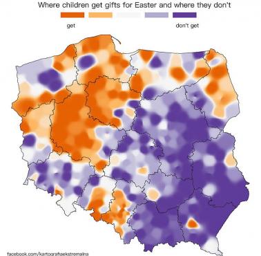 Gdzie w Polsce dzieci otrzymują prezenty na Wielkanoc