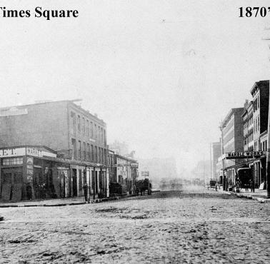 Słynny nowojorski Times Square pod koniec XIX wieku