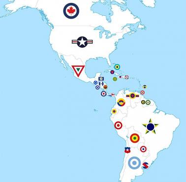 Oznakowania statków powietrznych państw Ameryki Północnej i Południowej