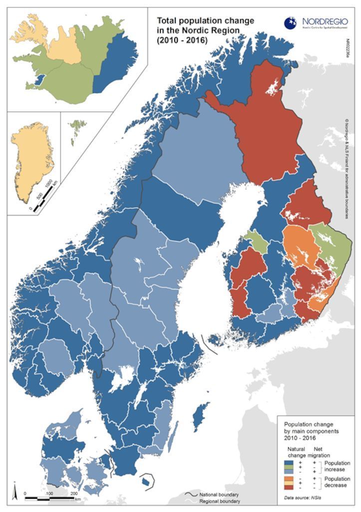 Zmiany demograficzne w Skandynawii