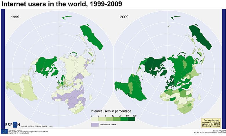 Użytkownicy internetu 1999-2009