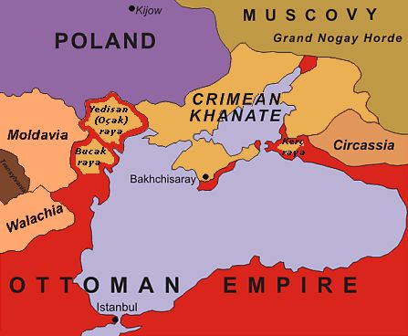 Mapa Chanatu Krymskiego