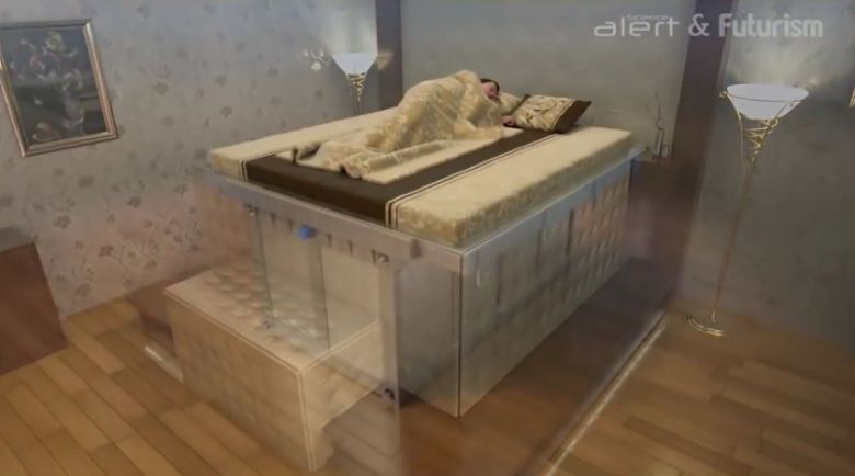 Chińskie łóżko, które może uratować życie podczas trzęsienia ziemi