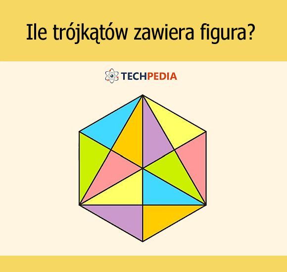 Ile trójkątów zawiera poniższa figura?