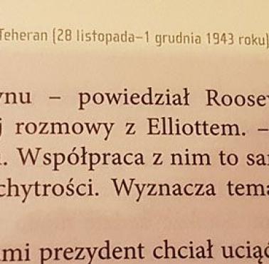 Prezydent Roosevelt do syna o Stalinie po jednym ze spotkań w Teheranie