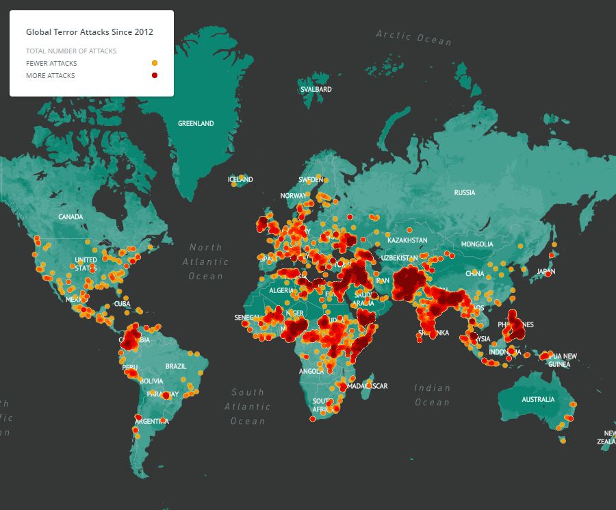 Ataki terrorystyczne na świecie w latach 2012-15