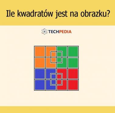 Ile kwadratów jest na obrazku?