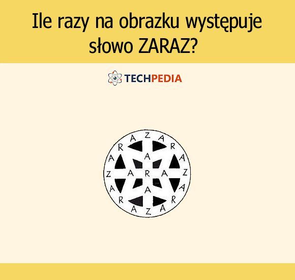 Ile razy na obrazku występuje słowo ZARAZ?