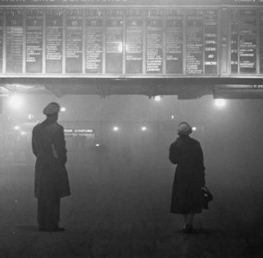 Smog w Londynie w 1959 roku (Stacja Liverpool)