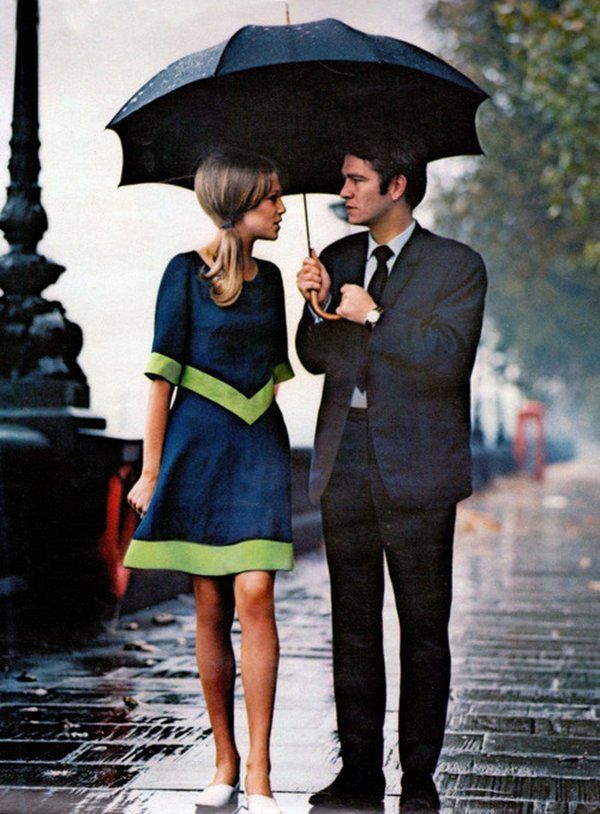 Stylowa para - Pattie Boyd i Tom Courtney (Londyn 1963)