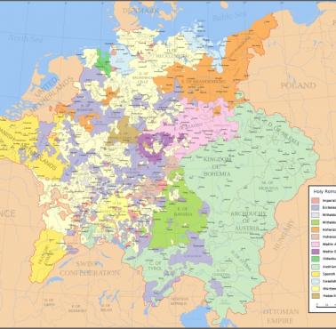 Święte Cesarstwo Rzymskie w 1648 po pokoju westfalskim