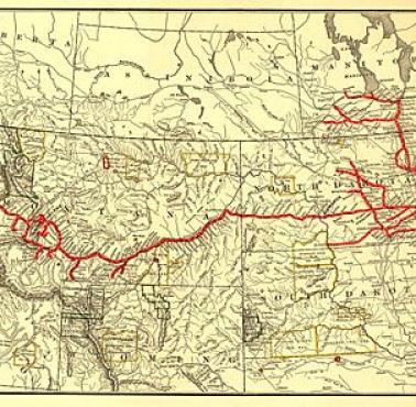Northern Pacific Railroad w 1900 roku