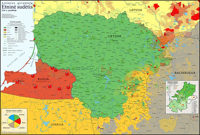 Mapa etniczna Litwy