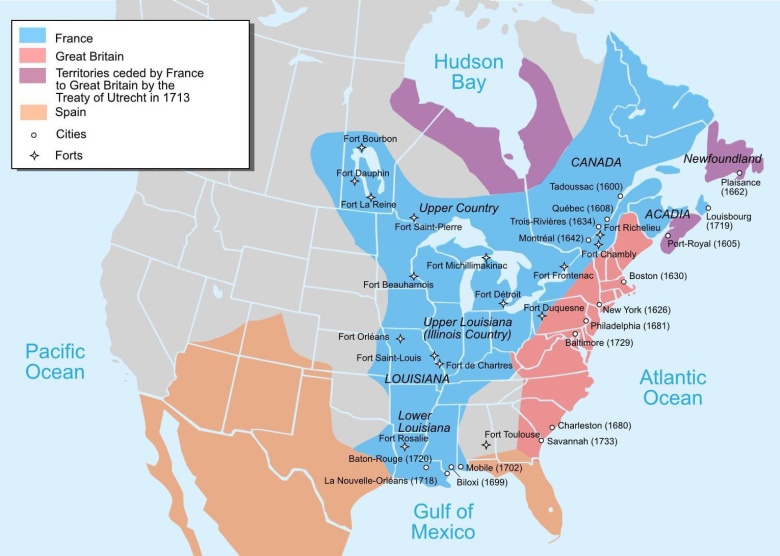 Ekspansja terytorialna USA, 1600-1720