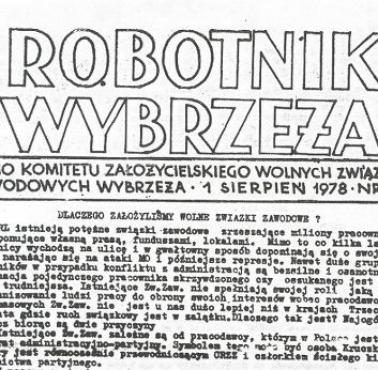 29 kwietnia 1978 - w Gdańsku powstał Komitet Założycielski Wolnych Związków Zawodowych Wybrzeża 