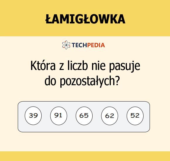 Która z liczb nie pasuje do pozostałych?