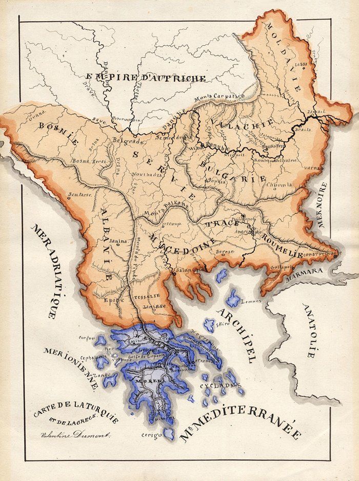 Mapa Imperium Osmańskiego z 1860 roku