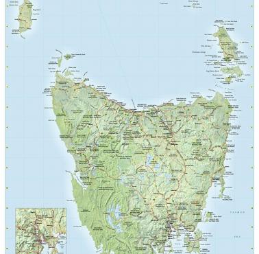 Mapa Tasmanii
