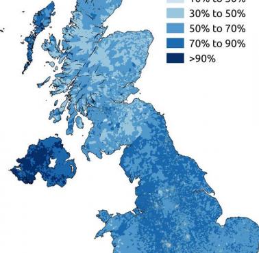 Chrześcijanie na Wyspach Brytyjskich (dane 2011)