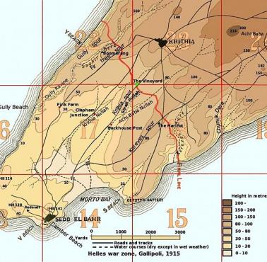 Teren bitwy o Gallipoli 1915-1916