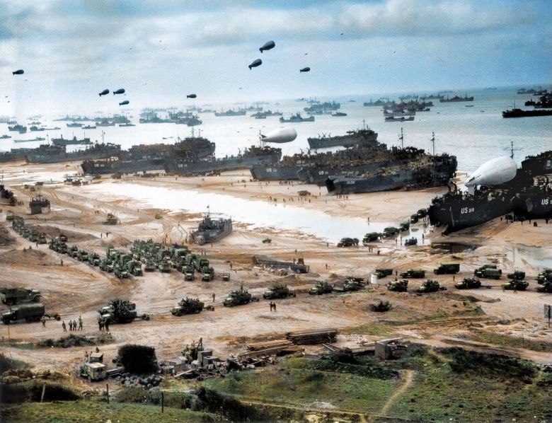 Lądowanie aliantów w Normandii (D-Day) - plaża Omaha
