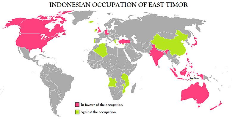 Reakcja świata na anektownie przez Indonezję Timoru Wschodniego w 1976 roku