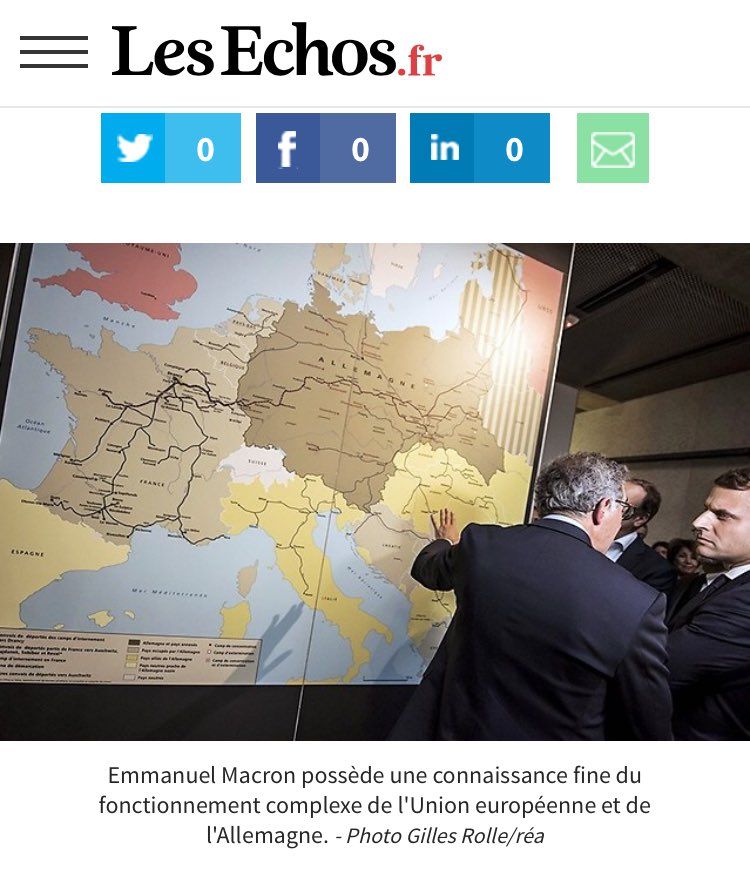 Nowa mapa Niemiec? (na zdjęciu również prezydent Francji Emmanuel Macron)