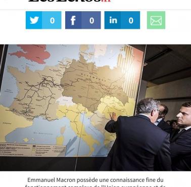 Nowa mapa Niemiec? (na zdjęciu również prezydent Francji Emmanuel Macron)