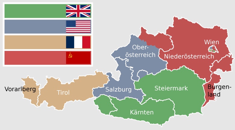 Strefy okupacyjne Austrii w latach 1945-55