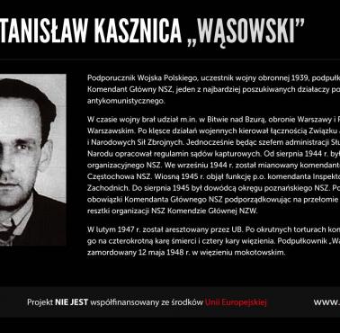 12V1948r. komuniści zamordowali oficerów Komendy Głównej NSZ ppłk. Stanisława Kasznicę oraz kpt. Lecha Karola Neymana