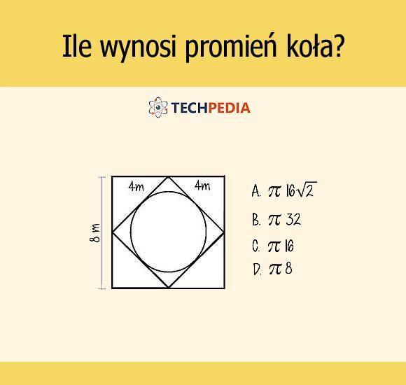 Ile wynosi promień koła?