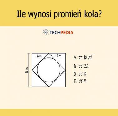 Ile wynosi promień koła?