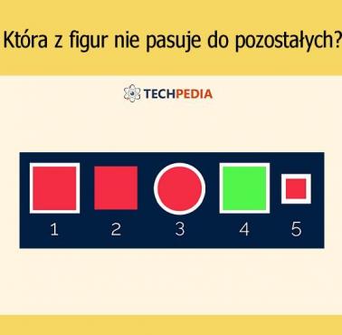 Która z figur nie pasuje do pozostałych?