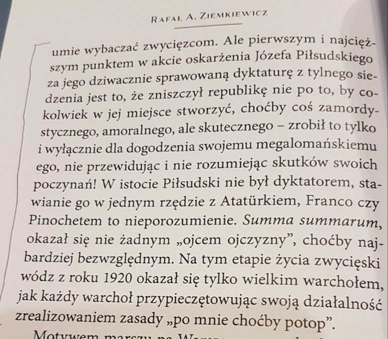 Złowrogi cień Marszałka R.Ziemkiewicz, fragment książki