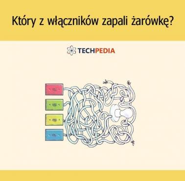 Który z włączników zapali żarówkę?