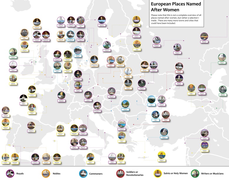 Znane miejsce w Europie nazwane na cześć wybitnych kobiet