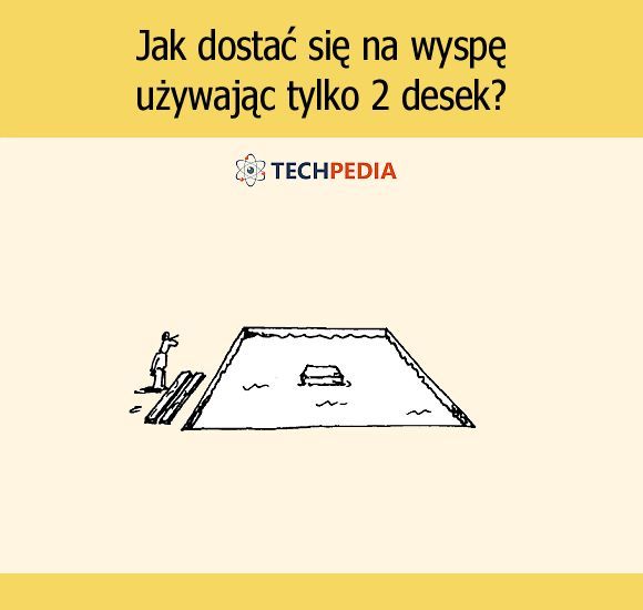 Jak dostać się na wyspę używając tylko 2 desek?