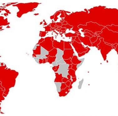 Mapa krajów, w których użytkownicy zostali zaatakowani ransomware - WannaCrypt